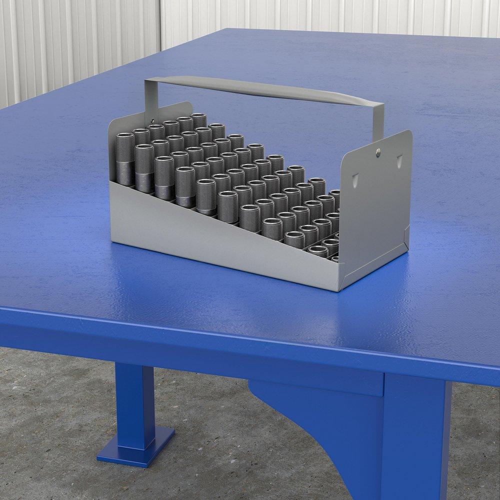 Jones Stephens Grey 3/4 in. 66-Piece Cap Nipple Tote Tray 