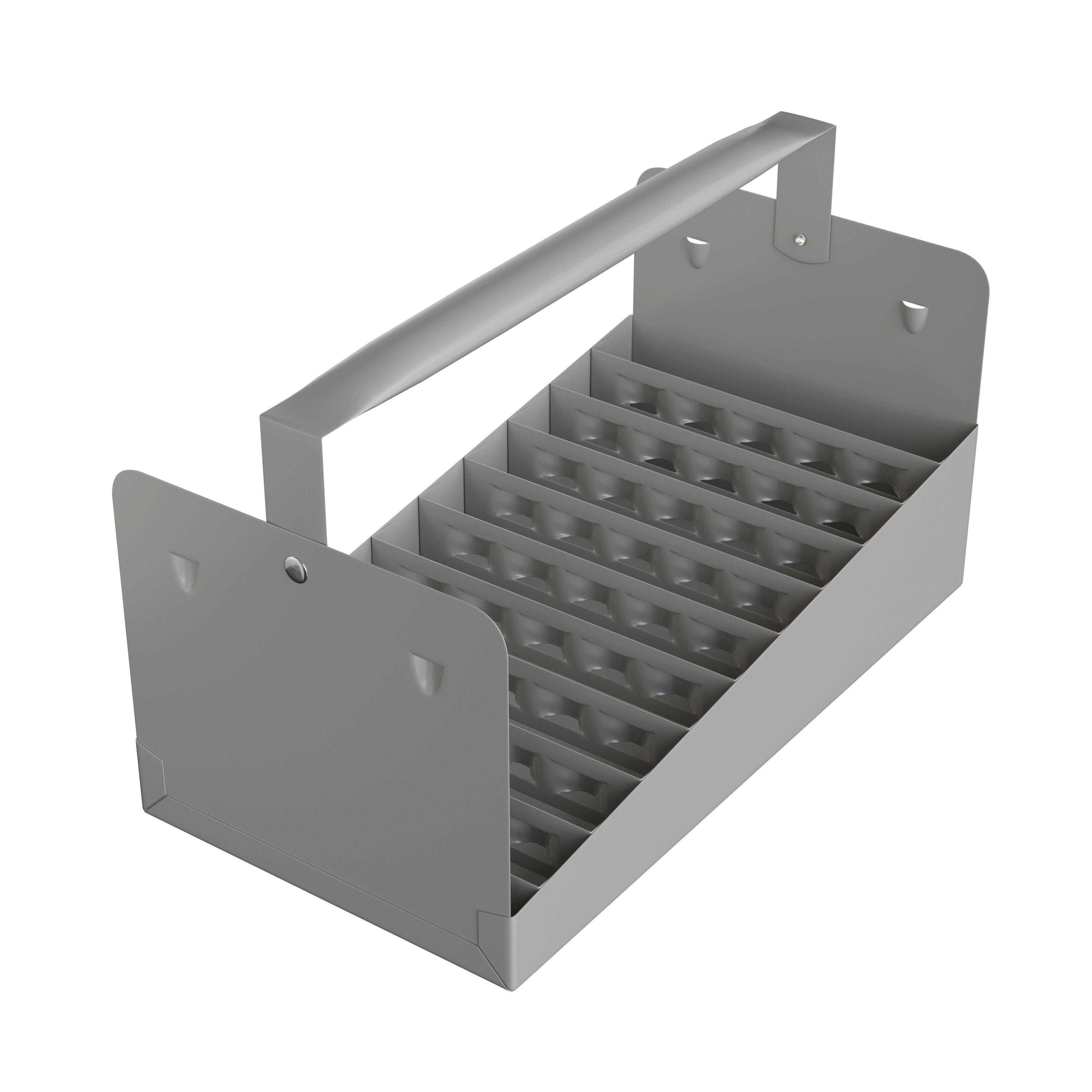 Jones Stephens Grey 3/4 in. 66-Piece Cap Nipple Tote Tray 
