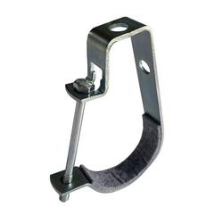 2 in. Zinc Plated Carbon Steel Felt Lined Adjustable J-Hanger