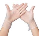 Size M Powder Free Plastic General Purpose Disposable Gloves in Clear (Box of 100)