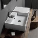 Scarabeo 32" Ceramic Wall Mounted Bathroom Sink 