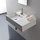 Scarabeo Teorema 2.0 24" Ceramic Bathroom Sink for Wall Mounted or Vessel Installation - Includes Overflow 
