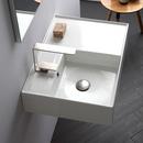 23-7/10 in. Vessel or Wall Mount Rectangular Ceramic Bathroom Sink in White 