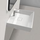 Nameek's White Drop-in and Wall Mount Bathroom Sink 