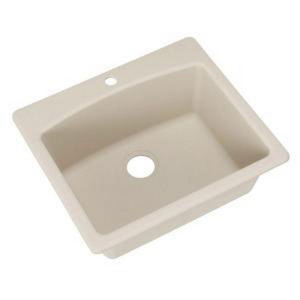 Franke Champagne 25 x 22 in. 1-Hole Composite Single Bowl Dual Mount Kitchen Sink 