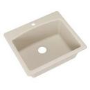 Franke Champagne 25 x 22 in. 1-Hole Composite Single Bowl Dual Mount Kitchen Sink 