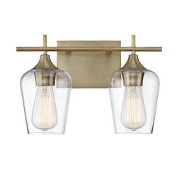 Octave 2 Light 14" Wide Bathroom Vanity Light