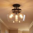 OCTAVE BLAC 3 60W MED INCAND/LED CEIL LGHT 