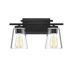 CALHOUN BLAC 2 60W MED INCAND/LED BATH LGHT