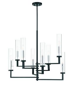 Folsom 8 Light 28" Wide Chandelier with Glass Shades