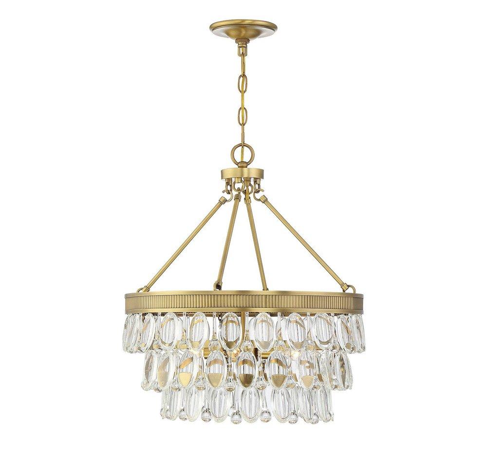 Windham 4 Light 20" Wide Crystal Chandelier 
