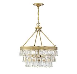 Windham 4 Light 20" Wide Crystal Chandelier