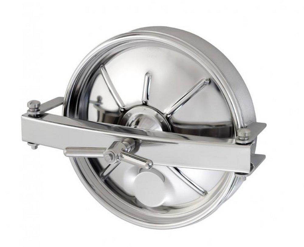 Circular Manway Door, 16-47/100 in. Electropolished (80 mm Frame Height) 
