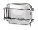 Rectangle Manway Door, 21-85/100 x 17 in. Electropolished (100 mm Frame Height) 