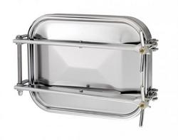 3-93/100 in. Rubber and Stainless Steel Tank Cover in Brushed