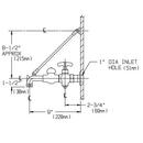 Speakman Rough Chrome Plated Two Cross Handle Wall Mount Service Faucet 
