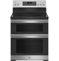 29-7/8 in. 6.6 cu. ft. 40A Freestanding Double Oven in Stainless Steel with Grey