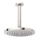 8 in. Single Function Ceiling Mounted Full Spray Showerhead Set in Brushed Nickel - 12 in. Arm Included