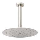 10 in. Single Function Ceiling Mounted Rain Showerhead Set in Brushed Nickel - 6 in. Arm Included