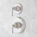 Two Handle Thermostatic and Volume Control Valve Trim Set in Brushed Nickel - 1/2 in. Valves Included