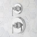 Two Handle Thermostatic and Volume Control Valve Trim Set in Polished Chrome - Trim Only