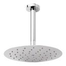 10 in. Single Function Ceiling Mounted Full Spray Showerhead Set in Polished Chrome - 12 in. Arm Included