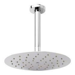 10 in. Single Function Ceiling Mount Showerhead Set in Polished Chrome - 12 in. Arm Included