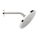 4 in. Single Function Full Spray Showerhead Set in Polished Chrome - 8 in. Arm Included 