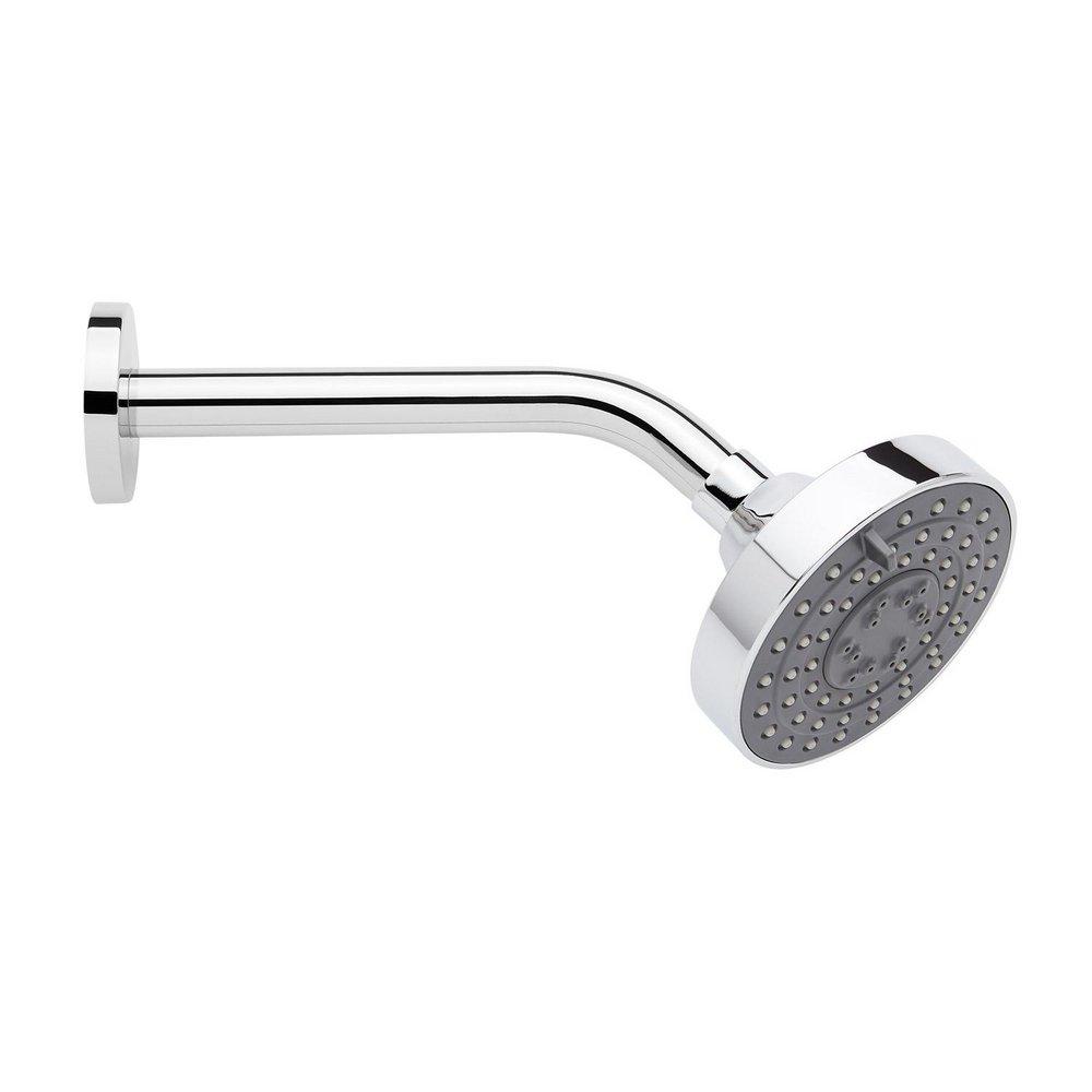 4 in. Multi Function Full Spray with Massage Showerhead Set in Polished Chrome - 8 in. Arm Included 