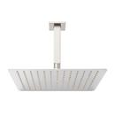 12 in. Single Function Rain Showerhead Set in Brushed Nickel - 4 in. Arm Included