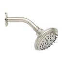4 1/2 in. Multi Function Full Spray with Massage Showerhead Set in Brushed Nickel - 6 in. Arm Included 