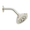 4 1/2 in. Multi Function Full Spray with Massage Showerhead Set in Polished Nickel - 5 3/4 in. Arm Included