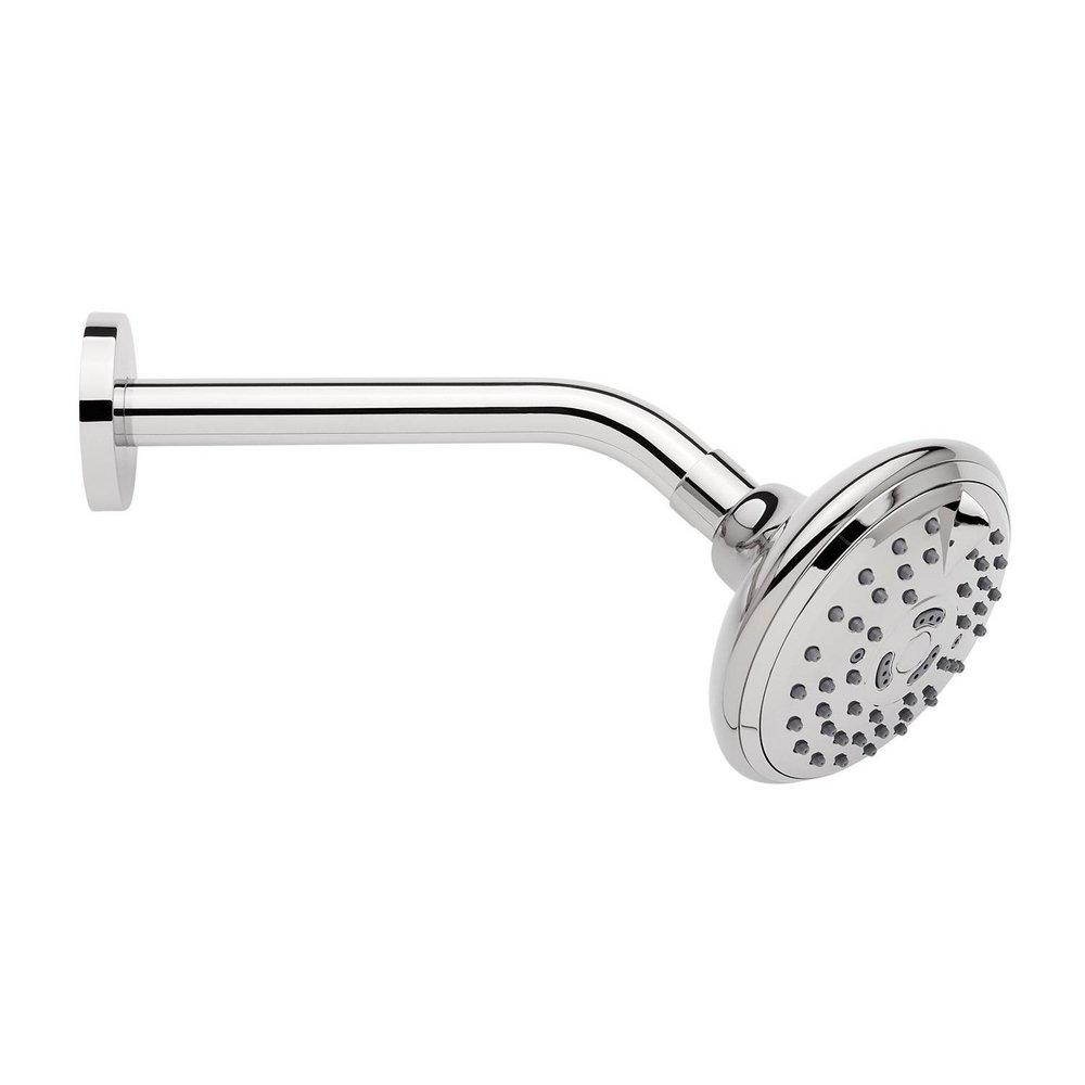 4 1/2 in. Multi Function Full Spray with Massage Showerhead Set in Polished Chrome - 8 in. Arm Included 