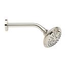 4 1/2 in. Multi Function Full Spray with Massage Showerhead Set in Polished Nickel - 8 in. Arm Included