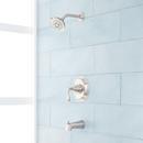 Single Handle Multi Function Bathtub & Shower Faucet in Brushed Nickel
