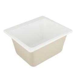 25 x 22 in. Drop-In Laundry Sink in White (Sink Clips Included)
