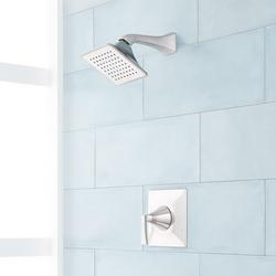 Single Handle Single Function Shower Faucet in Brushed Nickel