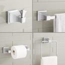 4 Piece Bathroom Accessory Set with Towel Bar, Towel Ring, Toilet Tissue Holder and Robe Hook in Brushed Nickel