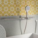 30 in. Shower Rail Set in Brushed Nickel - Hand Shower and Hose Included 