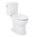 Signature Hardware White 1.28 gpf Elongated Floor Mount Two Piece Toilet 