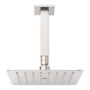 8 in. Single Function Ceiling Mounted Rain Showerhead Set in Brushed Nickel - 12 in. Arm Included