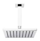 7 in. Single Function Ceiling Mount Rain Showerhead Set in Polished Chrome - 12 in. Arm Included