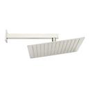 10 in. Single Function Rain Showerhead Set in Brushed Nickel - 18 in. Arm Included 