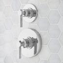 Two Handle Thermostatic and Volume Control Valve Trim Set in Polished Chrome - 1/2 in. Valves Included