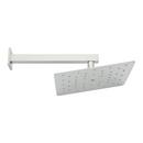 Single Function Rain Showerhead in Brushed Nickel - Includes Shower Arm