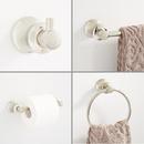 4 Piece Bathroom Accessory Set with Towel Bar, Towel Ring, Toilet Tissue Holder and Robe Hook in Polished Nickel 