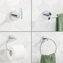 Bathroom Hardware Set with 24" Towel Bar, Towel Ring, Toilet Paper Holder, and Robe Hook