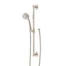 27 in. Shower Rail Set in Brushed Nickel - Hand Shower and Hose Included