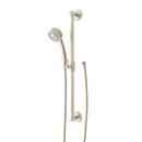 27 in. Shower Rail Set in Brushed Nickel - Hand Shower and Hose Included 