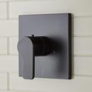 Single Handle Thermostatic Valve Trim in Matte Black